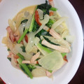 ゆっこっちょ's cooksnap of when they made ☆ハムと小松菜のオイマヨ炒め☆.