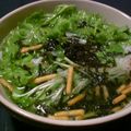 チョビ～☆'s cooksnap of when they made わさび菜と貝割れのお茶漬け.