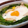 wave0073's cooksnap of when they made ほうれん草とささ身の卵ココット.