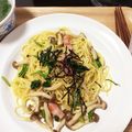 mina✬'s cooksnap of when they made 秋はキノコで！和風パスタ♪.