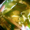 おいしくなあれ's cooksnap of when they made 豆腐とニラとカニカマdeスープ.