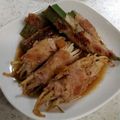 ゆうくんや's cooksnap of when they made もやし＆おくらの豚肉巻き.
