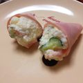 ayaakari's cooksnap of when they made お弁当やオードブルに！ポテサラのハム巻き.