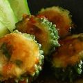 Herimt's cooksnap of when they made ゴーヤのチーズ肉詰め.