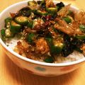 みぃぃー☆'s cooksnap of when they made 梅オクラ丼.