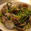すくらんぷしゃす's cooksnap of when they made 豆苗とあさりのにんにく酒蒸し.