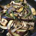 mame213's cooksnap of when they made サッパリ！舞茸と茄子の七味醤油炒め.