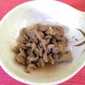 ツヨホコ's cooksnap of when they made 酒呑みレシピ♪砂肝銀皮の大蒜醤油炒め♪.