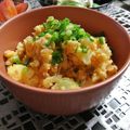 qyulove's cooksnap of when they made キムチーズ☆ポテサラ.