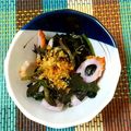 おいなり。's cooksnap of when they made m金時草とちくわの酢の物.