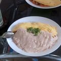 ∪ＫＩ's cooksnap of when they made 明太子クリームオムライス.