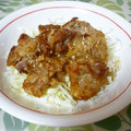sumirenore's cooksnap of when they made 豚こま竜田揚げ丼、タレつき♪.