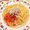 ちーぽぽ☀︎'s cooksnap of when they made しらすときのこのクリームパスタ.