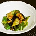 kebeibiko's cooksnap of when they made 塩りんごで♪茄子ピー๑爽やか炒め✿.