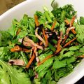 たま５３'s cooksnap of when they made ひじきも入った春菊のカフェ風サラダ.