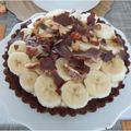 melmarilyn's cooksnap of when they made バナナ☆チョコレートタルト・・Wow豪華.