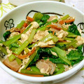 鈴宮蒼's cooksnap of when they made 小松菜と豆腐の炒め物.