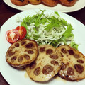 かおﾆｬﾝ子's cooksnap of when they made れんこん挽肉バーグ☆照り焼き風.