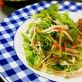 inyako's cooksnap of when they made 水菜とハムのサラダ.