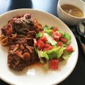 ★えりんぎ★'s cooksnap of when they made ✿レンジで簡単煮込みハンバーグ✿.