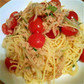 あおなおちゃん's cooksnap of when they made 和えるだけ^ ^トマトとツナの冷製パスタ.