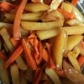 息子は怪獣♪'s cooksnap of when they made ☆超簡単！じゃがいもと人参炒めもの☆.