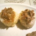 のりってお's cooksnap of when they made 定番☆ネギ味噌焼おにぎり.