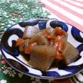 赤い電話's cooksnap of when they made 蒟蒻の梅煮.