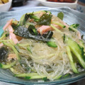ぽんぽん堂's cooksnap of when they made きゅうりと春雨とわかめのさっぱりサラダ.