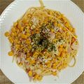 ロマンスディレクター's cooksnap of when they made とうもろこしのペペロンチーノ.