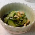 じゃんくみ's cooksnap of when they made カリカリ鶏皮で✿きゅうりの酢の物✿.