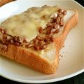みっころろ's cooksnap of when they made 朝ごはんに☆簡単納豆チーズトースト.