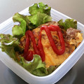 ★はんばーぐらー★'s cooksnap of when they made オムレツ?挽肉そぼろの卵焼き.