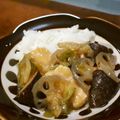 ☆Haru☆☆'s cooksnap of when they made 鶏とご当地「乾椎茸」の甘辛丼.
