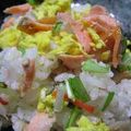 ミサプチ's cooksnap of when they made 菜の花と鮭と卵のチラシ寿し.