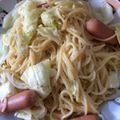 早絵香's cooksnap of when they made *キャベツとソーセージのクリームパスタ*.