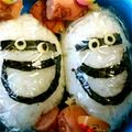 こうけママ's cooksnap of when they made 妖怪ウォッチ ウィスパーおにぎり弁当.