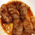 しもちゃん。's cooksnap of when they made 豚バラの梨ロール.