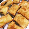 buzzライトイヤー's cooksnap of when they made 持ち寄りに！餃子の皮でさつまいもパイ.