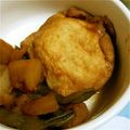 ☆あさパン☆'s cooksnap of when they made ジューシー卵in油揚げとチンゲン菜の煮物.