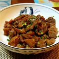 ココタクママ's cooksnap of when they made 簡単！牛スジ肉とコンニャクの煮込み.