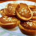 yukitarooo's cooksnap of when they made ベーグルラスク＊きなこはちみつクリーム＊.
