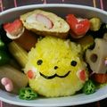 かおリン☆'s cooksnap of when they made キャラ弁☆ピカチュウのコロコロおにぎり.