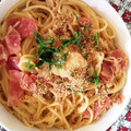 るーぶる子's cooksnap of when they made 簡単♪きのこの和風スパゲッティ.