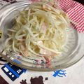 ☆べーちゃん☆'s cooksnap of when they made ✿大根とベーコンの❀サラダ✿柚子胡椒風味.