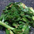 硝子屋さん♪'s cooksnap of when they made レンチンdeニラのコチジャン味噌和え.