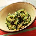 raybanana's cooksnap of when they made ゴーヤのゴマ和え.