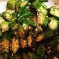 Emicham1's cooksnap of when they made ヘルシーゴマたっぷり オクラの胡麻和え.