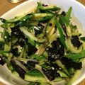 いくらちゃんママ♪'s cooksnap of when they made ☆オクラきゅうり茗荷のピリ辛海苔和え☆.