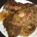 judoro's cooksnap of when they made 自宅で！ハンバーグ屋のうまいハンバーグ☆.